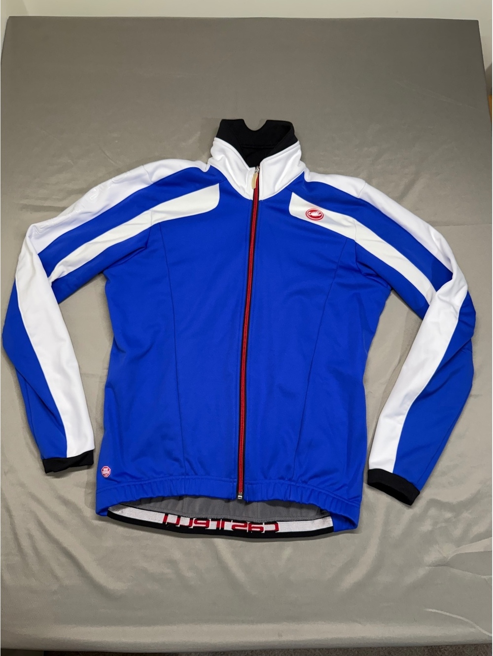 Castelli Windstopper Cycling Jacket XXL Blue and White